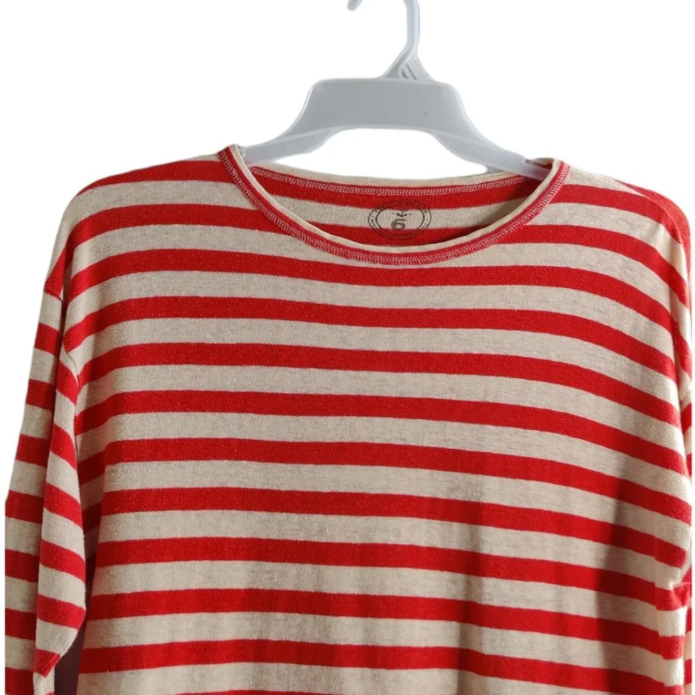 45Rpm Striped Long Sleeve Tee Shirt Mens Size 6 / XL - Picture 4 of 6